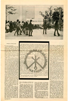ANN ARBOR ARGUS - White Panther Community News Service #31 (Ann Arbor, MI: October 15, 1970).