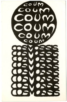Item #39421 Cosmosis card, c. 1971/72. COUM