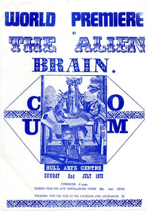 Item #39424 World Premiere of The Alien Brain. COUM