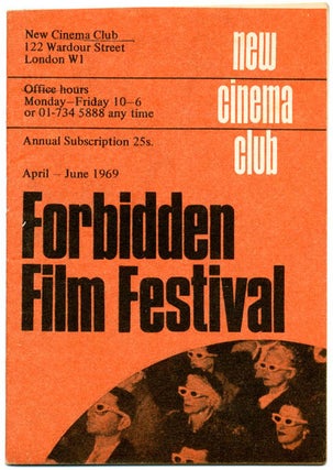 Item #39440 FORBIDDEN FILM FESTIVAL. London: New Cinema Club, 1969
