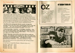 FORBIDDEN FILM FESTIVAL. London: New Cinema Club, 1969.