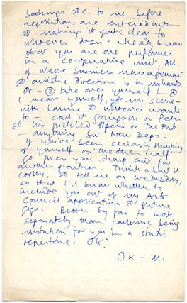 A group of 14 publicity items dating from between 1960 and 1967 promoting Live New Departures, the series of touring poetry, folk and jazz happenings organised by Michael Horovitz and Pete Brown from 1959 onwards.