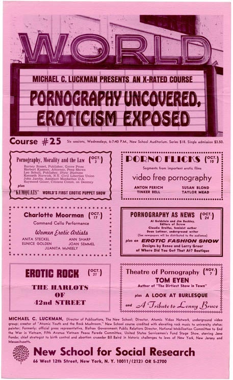PORNOGRAPHY UNCOVERED, EROTICISM EXPOSED
