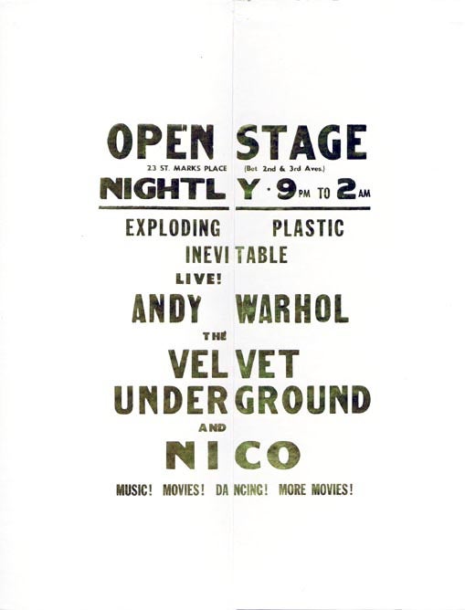 Item #39500 The Velvet Underground: New York Art. The VELVET UNDERGROUND.
