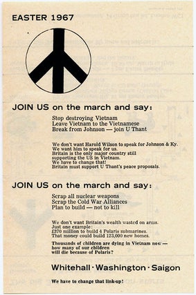 "The Case Against The Drug Culture" (3pp.), in PEACE NEWS #1603 (London: March 17, 1967).