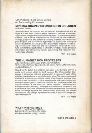 LSD: Personality and Experience.