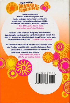 Orange Sunshine: The Brotherhood of Eternal Love and Its Quest to Spread Peace, Love, and Acid to the World.