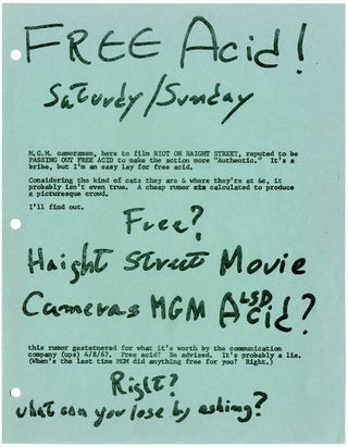 Item #39565 FREE ACID!