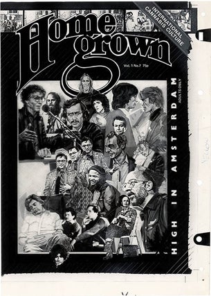 HOME GROWN #1-10 (London: Alchemy Publications, June 1977 - Winter 1981) - all published + original cartoon artwork by Ed Barker + more.