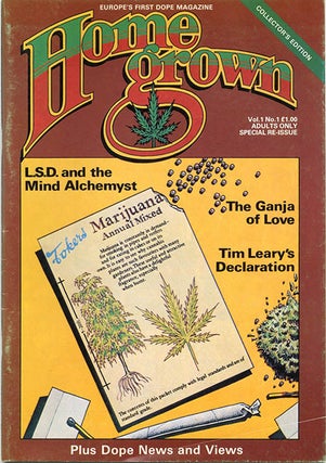 HOME GROWN #1-10 (London: Alchemy Publications, June 1977 - Winter 1981) - all published + original cartoon artwork by Ed Barker + more.