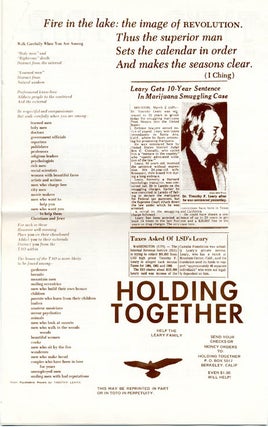 You Can Be Anyone This Time Around + ‘Holding Together’ press sheets.