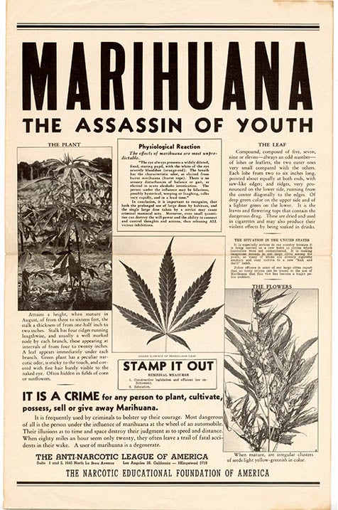 Item #39631 MARIHUANA – THE ASSASSIN OF YOUTH.