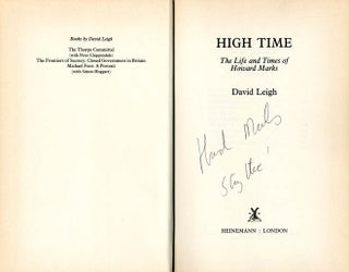 High Time: The Life and Times of Howard Marks.