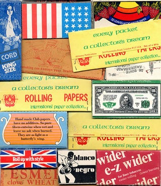 A collection of 14 vintage packets of rolling papers, c. late 1970s/early 1980s, most of them unused and complete.