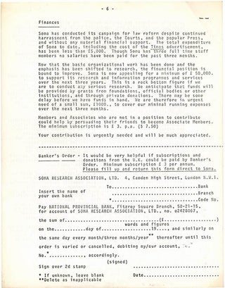 A comprehensive collection of publications and documents issued by SOMA, the drug research project founded in London by Steve Abrams that campaigned for cannabis law reform.
