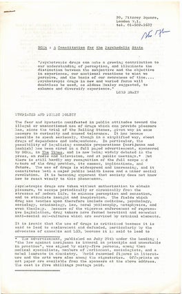 A comprehensive collection of publications and documents issued by SOMA, the drug research project founded in London by Steve Abrams that campaigned for cannabis law reform.