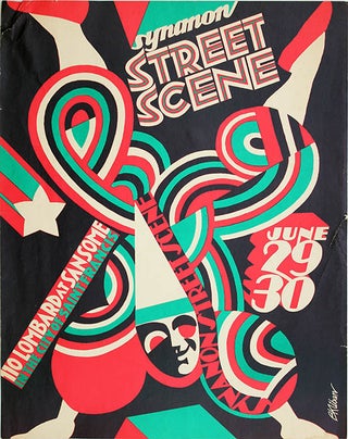 Item #39666 Original poster announcing ‘Synanon Street Scene’, a Synanon-sponsored street...