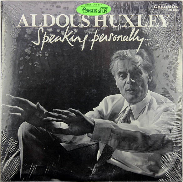 Item #39683 Speaking Personally. Aldous HUXLEY.