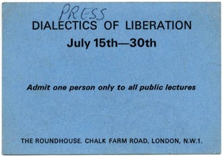 A group of documents from the Congress of the Dialectics of Liberation, held at the Roundhouse in Chalk Farm, north London between July 15-30, 1967.