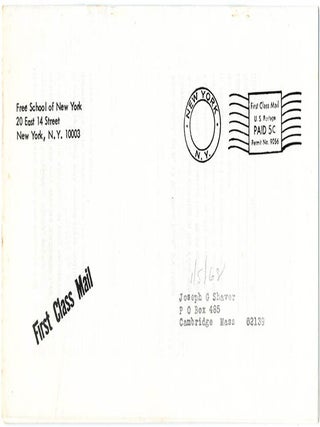 FREE UNIVERSITY OF NEW YORK. A group of nine semester catalogues, beginning Fall 1965 through to Winter (January) 1968.