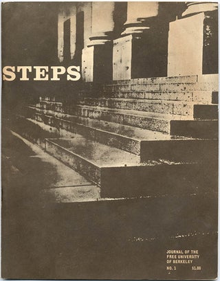 FREE UNIVERSITY OF BERKELEY. A group of nine semester catalogues, beginning Fall 1968 through to Spring 1972, together with Steps - Journal of the Free University of Berkeley #1, and an illustrated handbill for People’s Park calling for volunteers and announcing “a Free University Community Gathering” at the FUB office.