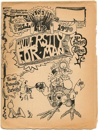 THE UNIVERSITY FOR MAN. A group of five semester catalogues from the Free University in Manhattan, Kansas: