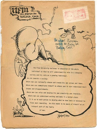THE UNIVERSITY FOR MAN. A group of five semester catalogues from the Free University in Manhattan, Kansas: