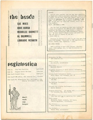 THE UNIVERSITY FOR MAN. A group of five semester catalogues from the Free University in Manhattan, Kansas: