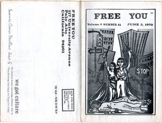 MIDPENINSULA FREE UNIVERSITY. A broken run of 16 issues of The Free You: a forum and news medium of the Midpeninsula Free University: