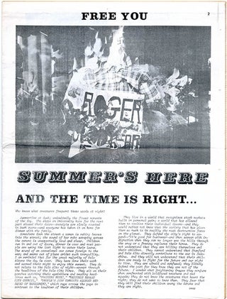 MIDPENINSULA FREE UNIVERSITY. A broken run of 16 issues of The Free You: a forum and news medium of the Midpeninsula Free University: