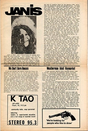 MIDPENINSULA FREE UNIVERSITY. A broken run of 16 issues of The Free You: a forum and news medium of the Midpeninsula Free University: