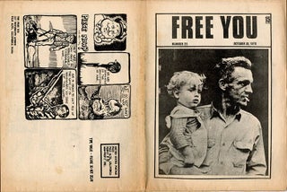 MIDPENINSULA FREE UNIVERSITY. A broken run of 16 issues of The Free You: a forum and news medium of the Midpeninsula Free University:
