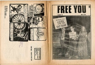 MIDPENINSULA FREE UNIVERSITY. A broken run of 16 issues of The Free You: a forum and news medium of the Midpeninsula Free University: