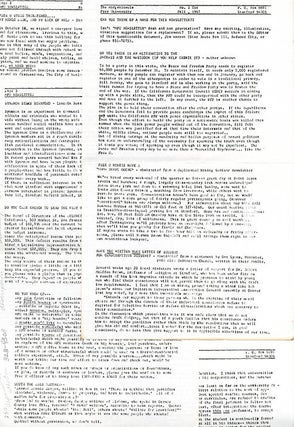 MIDPENINSULA FREE UNIVERSITY. A broken run of 16 issues of The Free You: a forum and news medium of the Midpeninsula Free University: