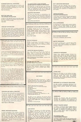 ALTERNATE U. A group of course catalogues: NY: Fall (October) 1969, Winter 1970 (December 1969), and Fall (September) 1970.