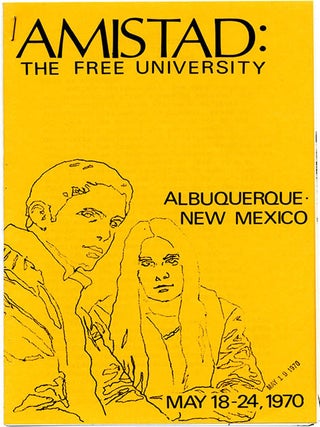 Item #39715 AMISTAD: THE FREE UNIVERSITY. Two course catalogues and an introductory handbill from...