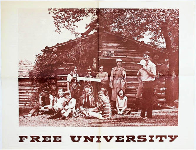 Item #39716 FREE UNIVERSITY OF KENTUCKY. Free You! Original poster printed sepia on white paper stock.