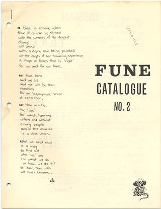 FREE UNIVERSITY OF NEW ENGLAND. A broken run of five FUNE catalogues, from a total of six issued (lacks #4).