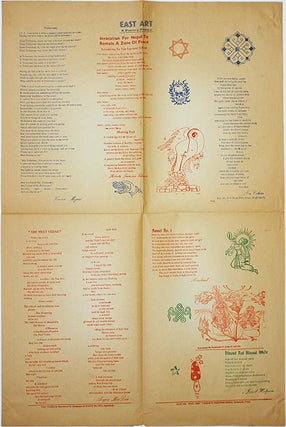 ANTI-UNIVERSITY OF THE EAST. EASTSCENE No. 1 - Calendar of Heavenly Phenomenae (Kathmandu, Nepal: EastFree Press, May 1975).