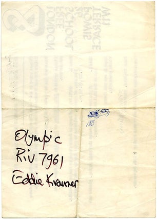 JAZZ AND POETRY EVENING. A London Free School flyer announcing a Jazz and Poetry Evening at All Saints Church Hall on September 22, 1966, part of the first Notting Hill Festival.