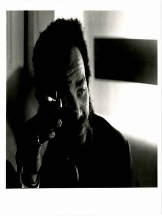 Item #39736 PHOTOGRAPH. An original b/w photograph of Michael X by Harold Chapman