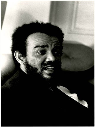 Item #39737 PHOTOGRAPH. An original b/w photograph of Michael X by Harold Chapman