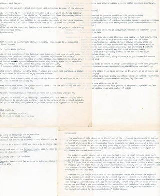 MANUSCRIPTS. A group of four original typed manuscripts by Michael X.
