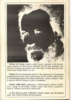 SOUVENIR PROGRAMME FOR THE OFFICIAL LYNCHING OF MICHAEL ABDUL MALIK with Poems, Stories, Sayings by the Condemned.
