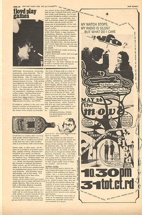 “Words” (2pp.) by Michael X in INTERNATIONAL TIMES #13 (London: May 19, 1967).