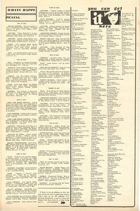 “Words” (2pp.) by Michael X in INTERNATIONAL TIMES #13 (London: May 19, 1967).