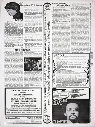 “Everyone Cease Fire” in INTERNATIONAL TIMES #14.5 (London: June 9, 1967).