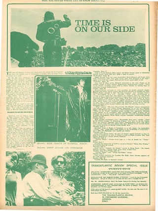 “Increased Consciousness Calls The Shots! A conversation between Richard Alpert & Michael Abdul Malik, London, June 1967” in INTERNATIONAL TIMES #17 (London: July 28, 1967).