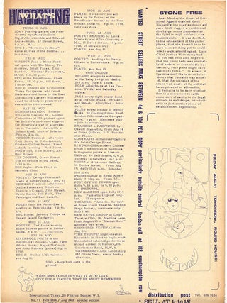 “Increased Consciousness Calls The Shots! A conversation between Richard Alpert & Michael Abdul Malik, London, June 1967” in INTERNATIONAL TIMES #17 (London: July 28, 1967).