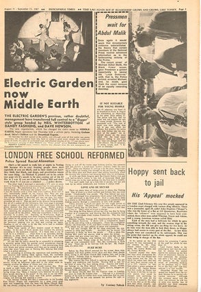 “Michael X On Violence” in INTERNATIONAL TIMES #18 (London: August 31, 1967).